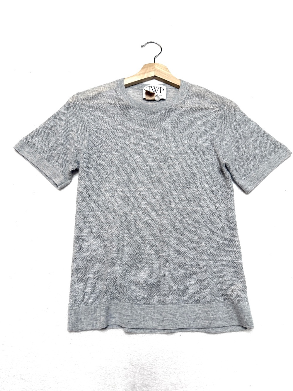 TWP sz 2XS - XS 100% Cashmere T Shirt Top Ponte Knit - Picture 4 of 8